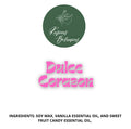 Dulce Corazón Candle